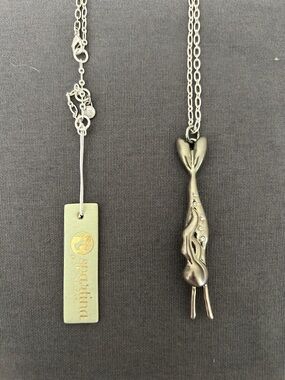 Spartina 449 Silver Mermaid Dive Necklace 30”